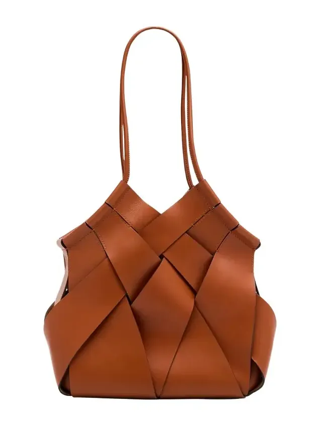 Charlotte Woven Leather Shoulder Bag Charlotte Woven Leather Shoulder Bag