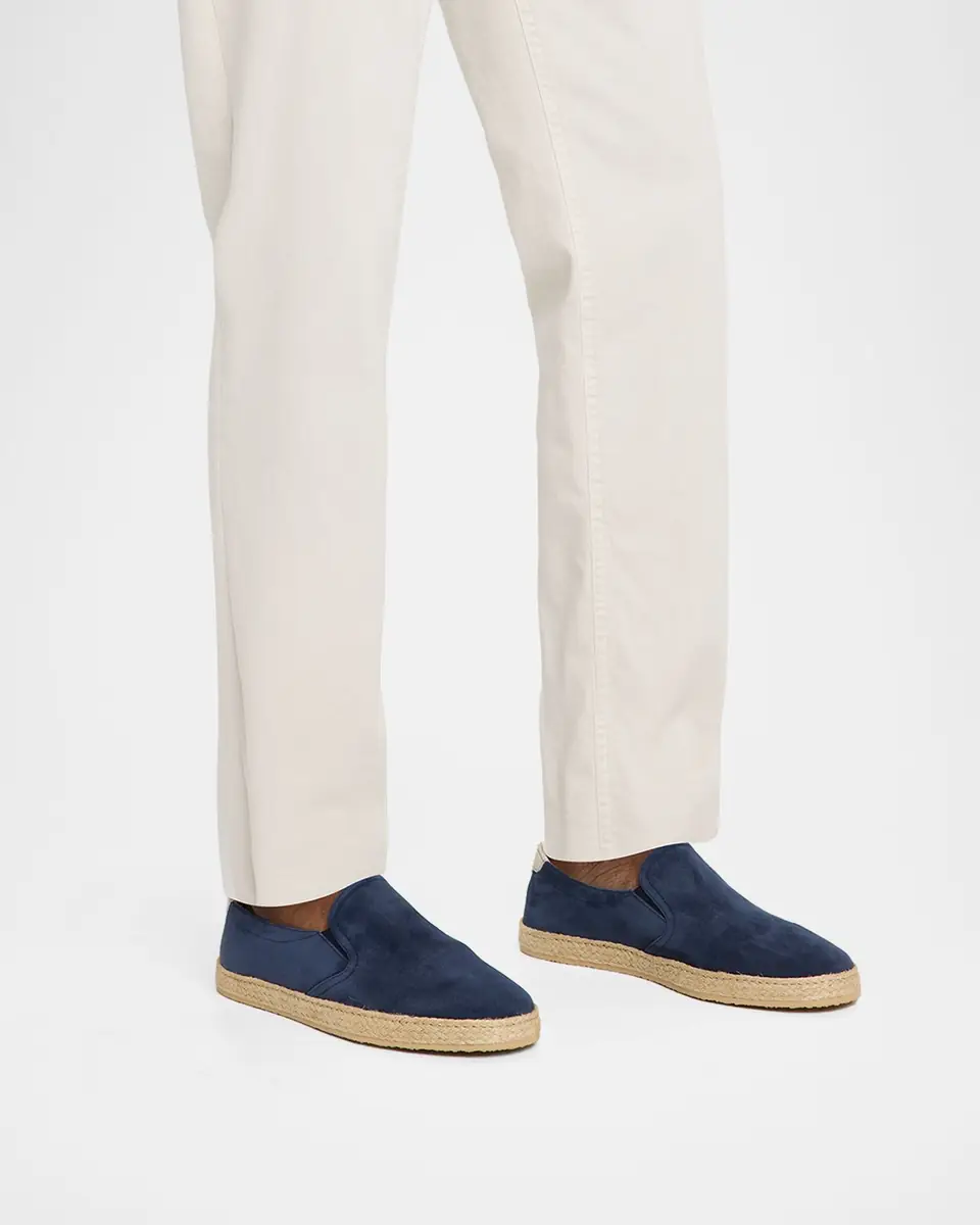 Brunello Cucinelli Men's Suede Slip-On Espadrilles | Thumbnail 18 Brunello Cucinelli Men's Suede Slip-On Espadrilles | Thumbnail 18