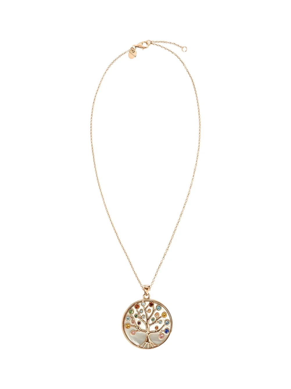 Procaccia Jewelry 18K Rose Gold Tree of Life Medallion Necklace