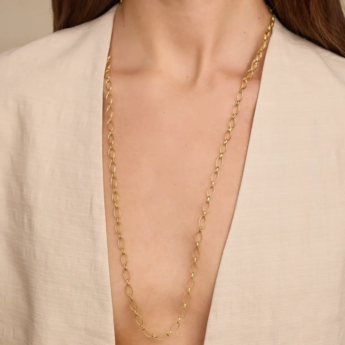 Jennifer Meyer 30 Inch Medium and Small Edith Link Necklace | Thumbnail 5