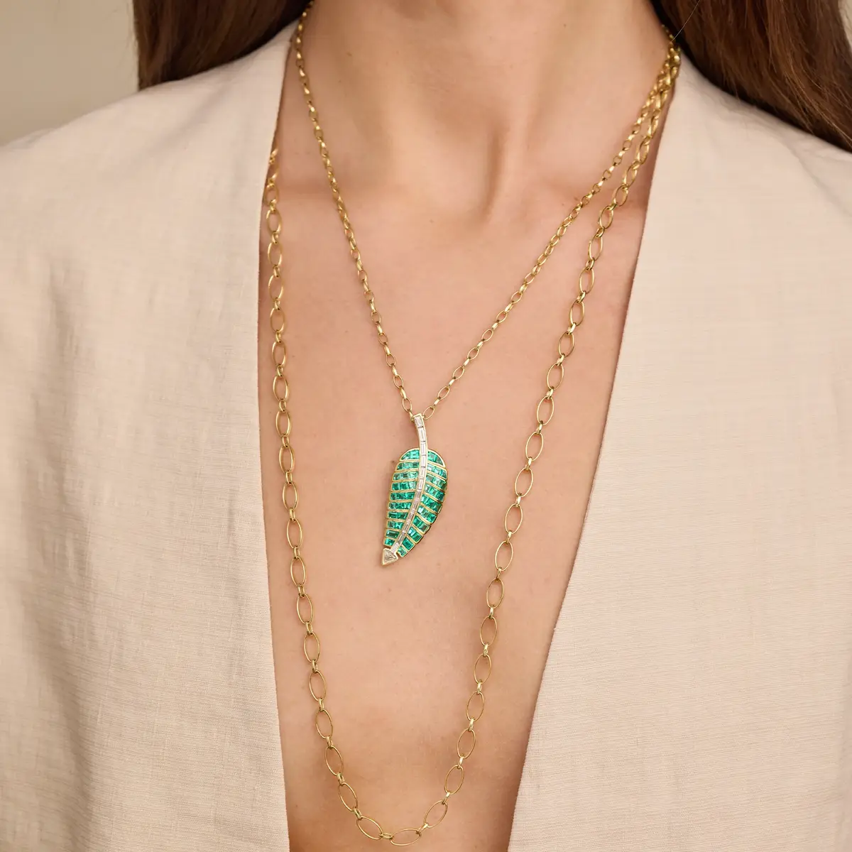 Jennifer Meyer 30 Inch Medium and Small Edith Link Necklace | Thumbnail 6