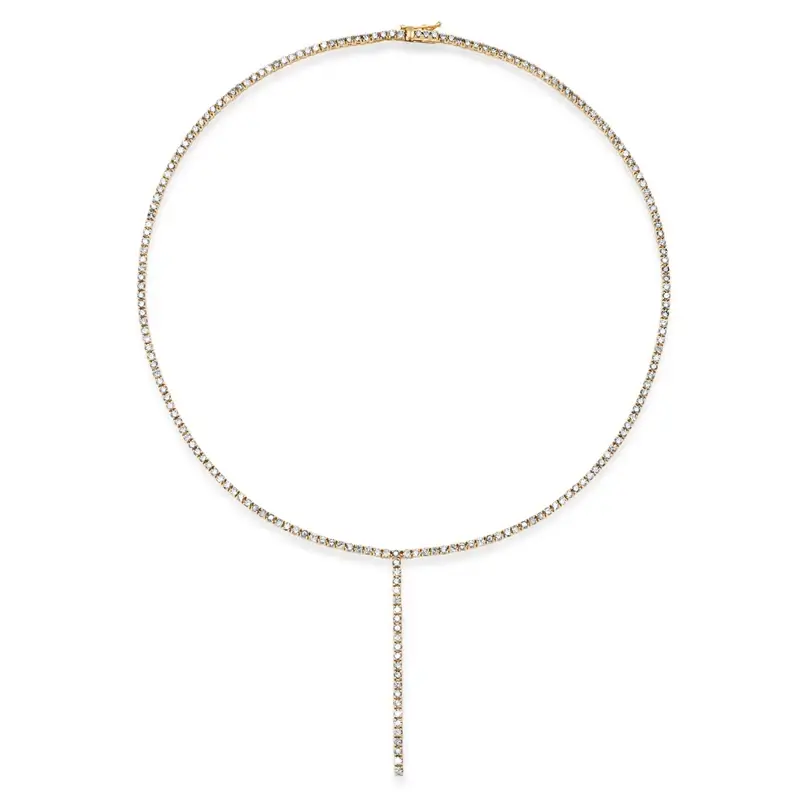 Jennifer Meyer 4-Prong Diamond Tennis Lariat | Thumbnail 2 Jennifer Meyer 4-Prong Diamond Tennis Lariat | Thumbnail 2