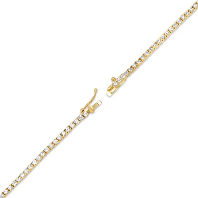Jennifer Meyer 4-Prong Diamond Tennis Lariat | Thumbnail 4 Jennifer Meyer 4-Prong Diamond Tennis Lariat | Thumbnail 4