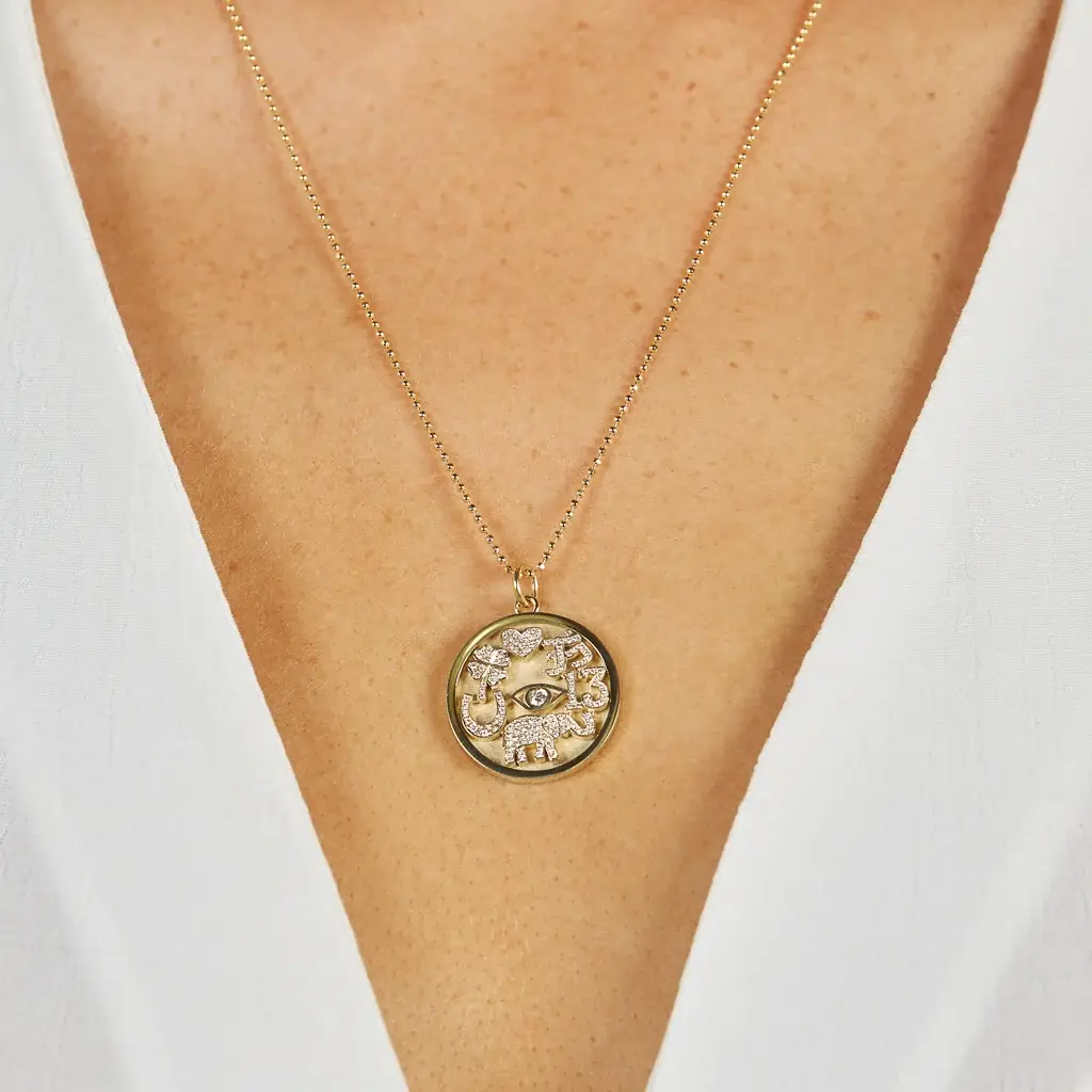 Jennifer Meyer Diamond Good Luck Necklace | Thumbnail 5
