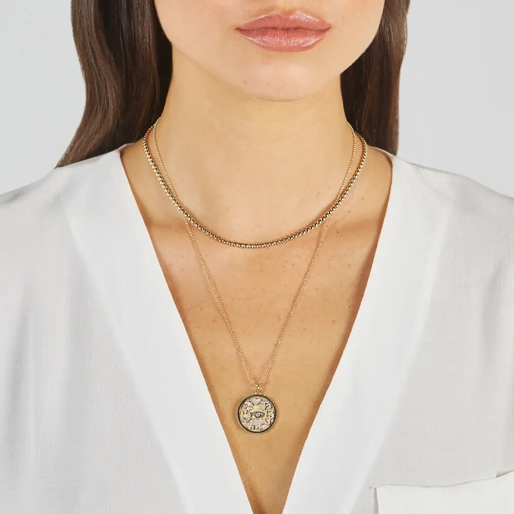 Jennifer Meyer Diamond Good Luck Necklace | Thumbnail 6