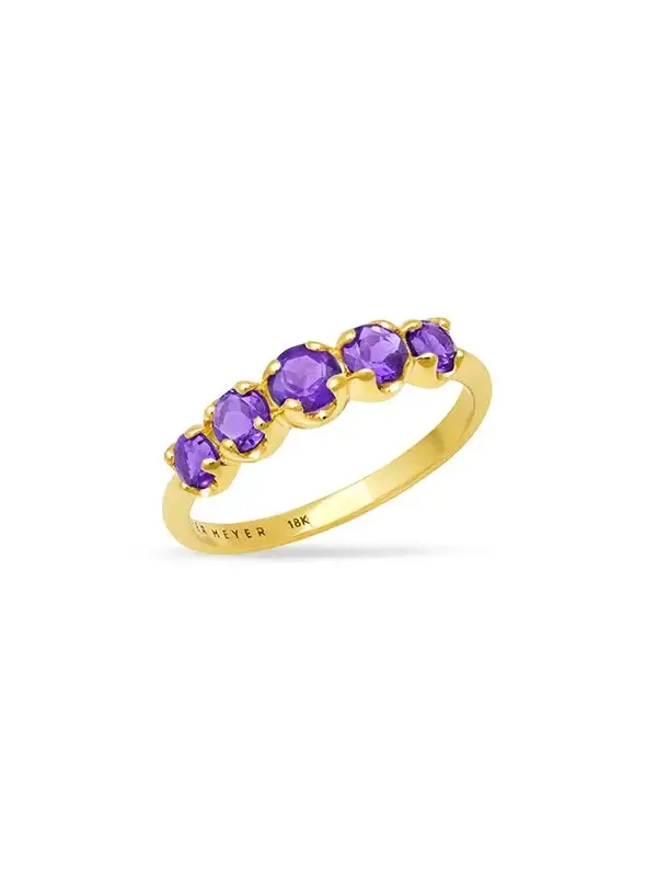 Graduated Amethyst Ring Graduated Amethyst Ring