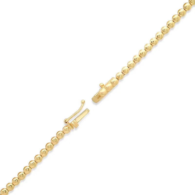 Jennifer Meyer Graduated Turquoise Tennis Necklace | Thumbnail 4 Jennifer Meyer Graduated Turquoise Tennis Necklace | Thumbnail 4