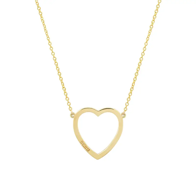 Jennifer Meyer Large Amethyst Open Heart Necklace | Thumbnail 2