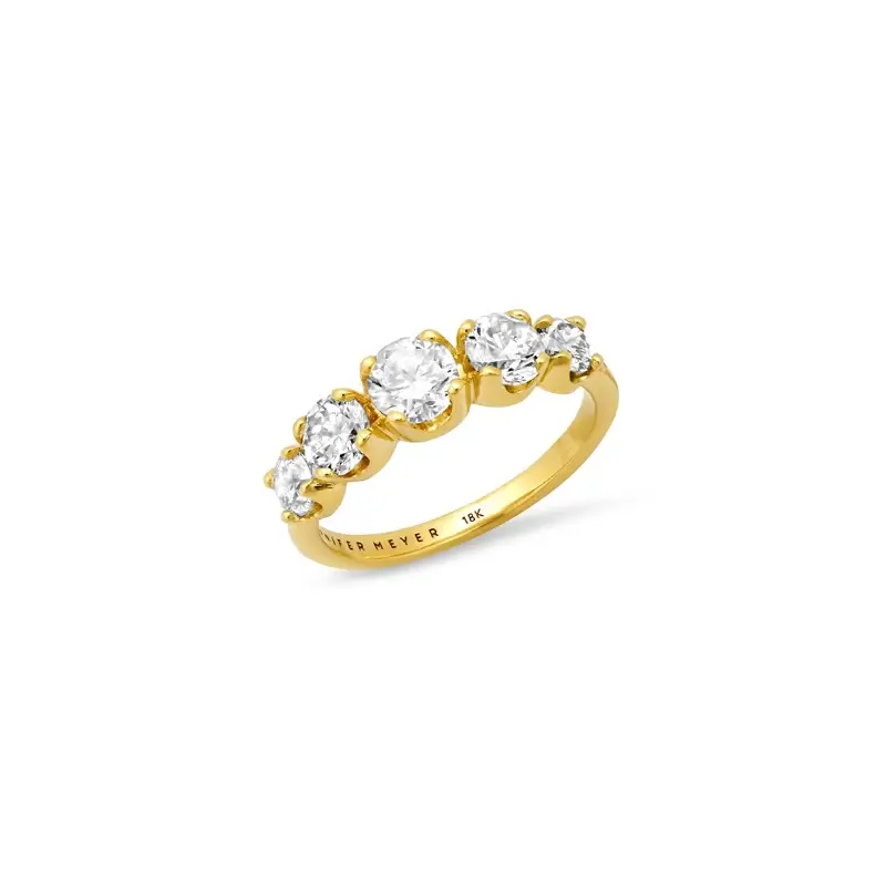 Jennifer Meyer Large Graduated Diamond Ring | Image 1 Jennifer Meyer Large Graduated Diamond Ring | Image 1