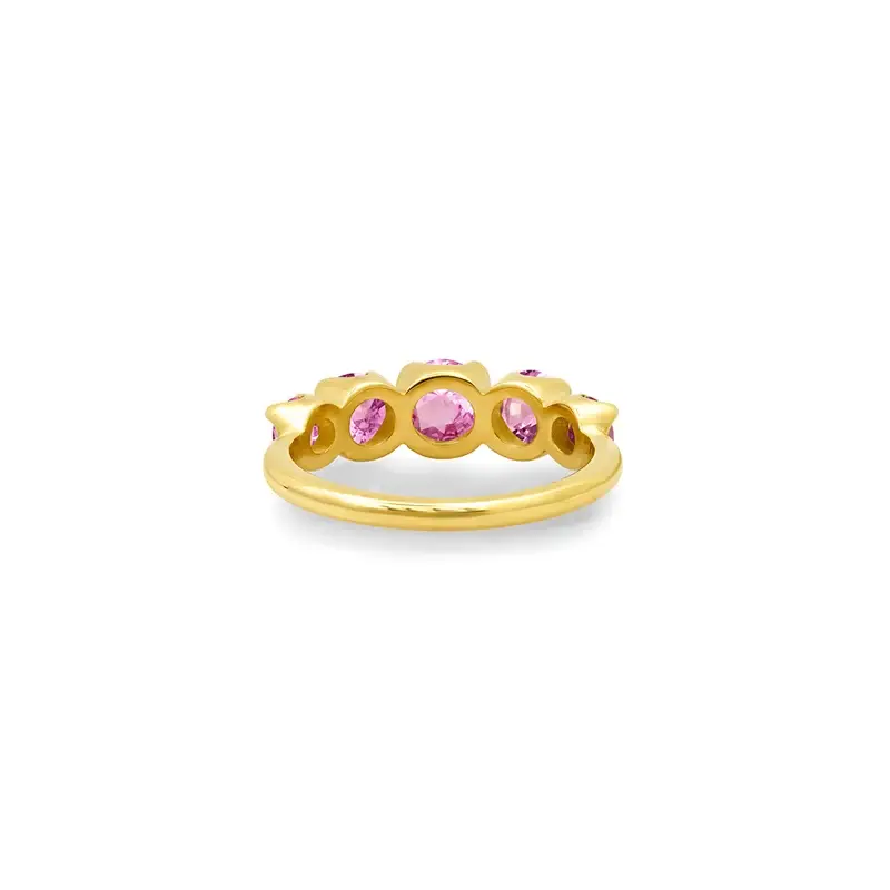 Jennifer Meyer Large Graduated Pink Sapphire Ring | Thumbnail 3 Jennifer Meyer Large Graduated Pink Sapphire Ring | Thumbnail 3