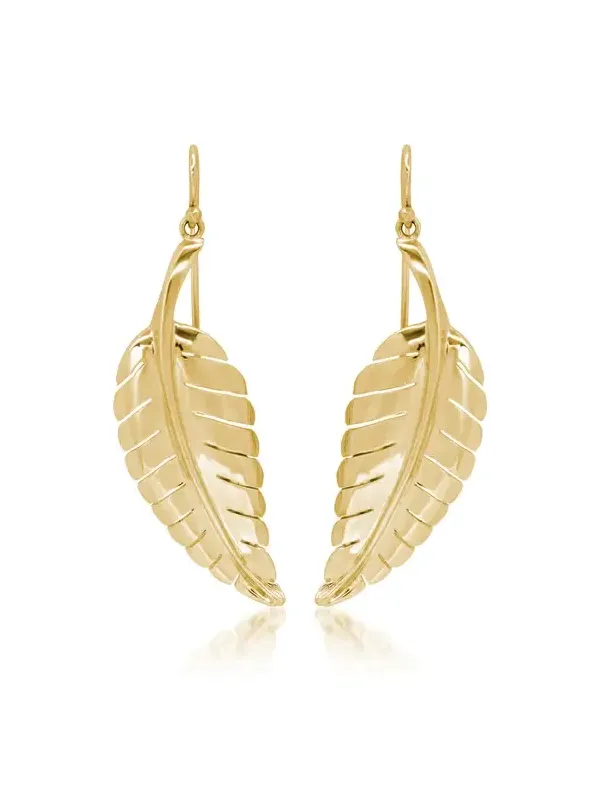 Large Leaf Earrings Large Leaf Earrings