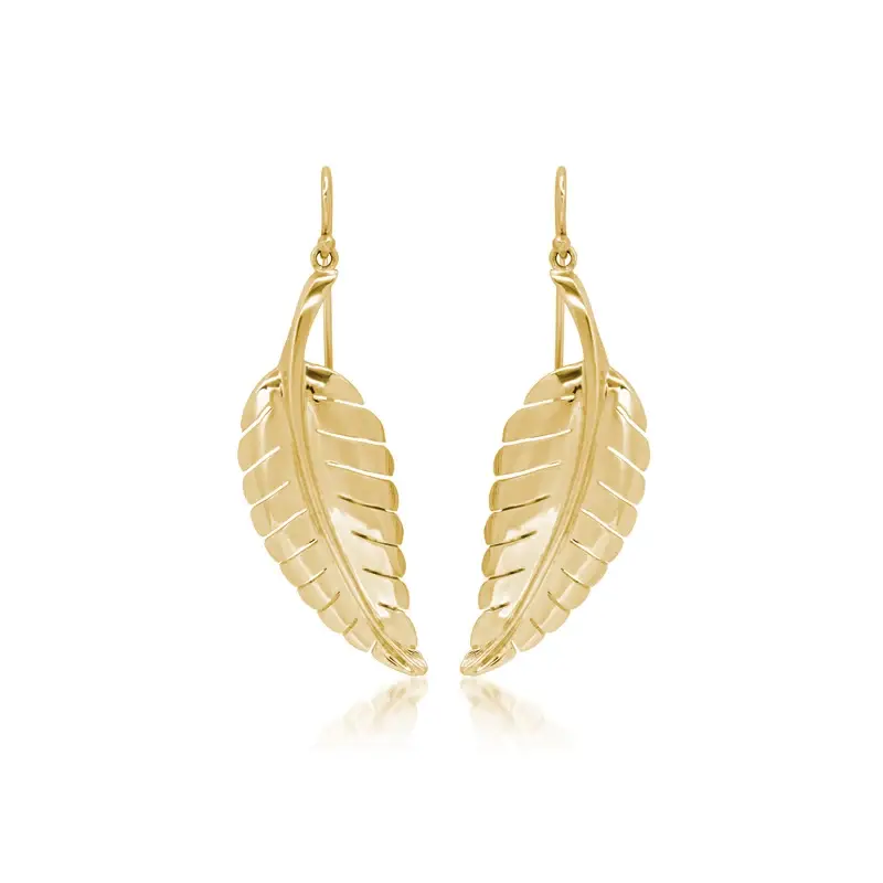 Jennifer Meyer Large Leaf Earrings | Image 1 Jennifer Meyer Large Leaf Earrings | Image 1