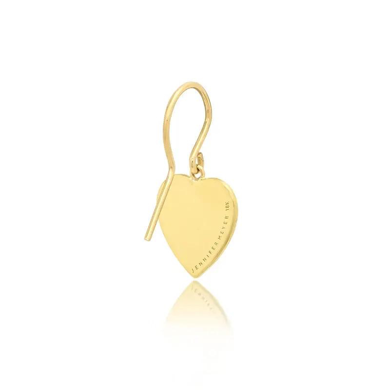 Jennifer Meyer Mini 70's Heart Drop Earrings | Thumbnail 3 Jennifer Meyer Mini 70's Heart Drop Earrings | Thumbnail 3