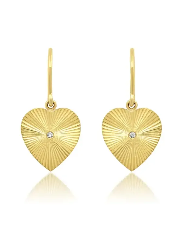 Mini 70's Heart Drop Earrings Mini 70's Heart Drop Earrings