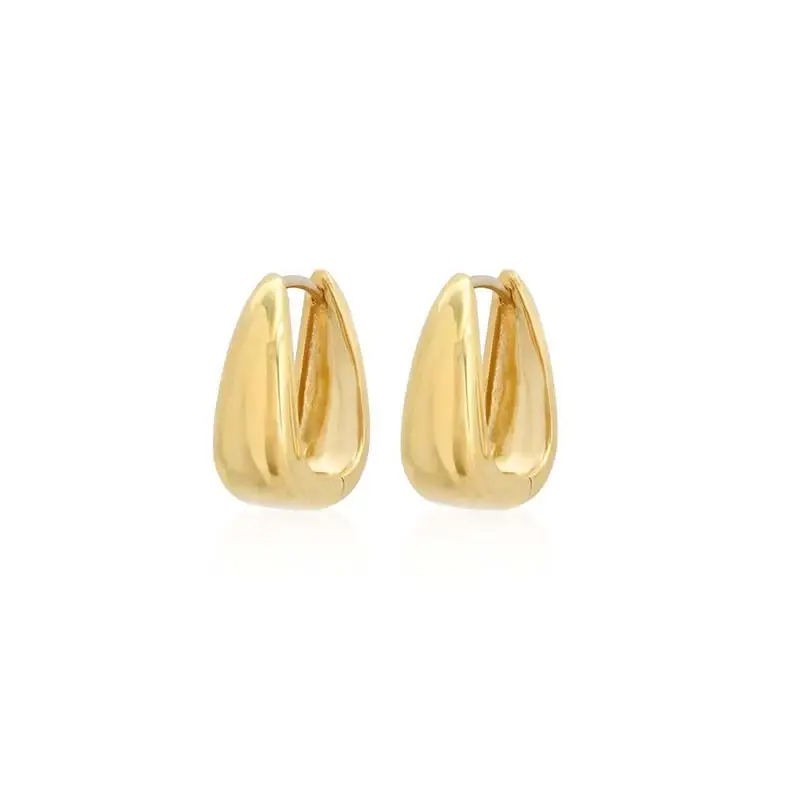 Jennifer Meyer Mini Elongated Teardrop Huggies | Image 1 Jennifer Meyer Mini Elongated Teardrop Huggies | Image 1