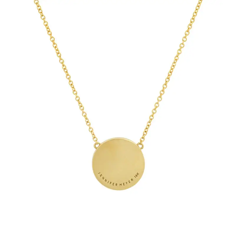 Jennifer Meyer Mini Turquoise Inlay Evil Eye Necklace with Diamonds | Thumbnail 2