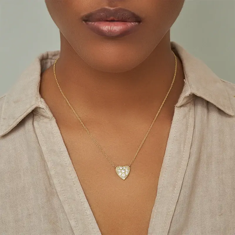 Jennifer Meyer Rose-Cut Diamond Heart Necklace | Thumbnail 2 Jennifer Meyer Rose-Cut Diamond Heart Necklace | Thumbnail 2