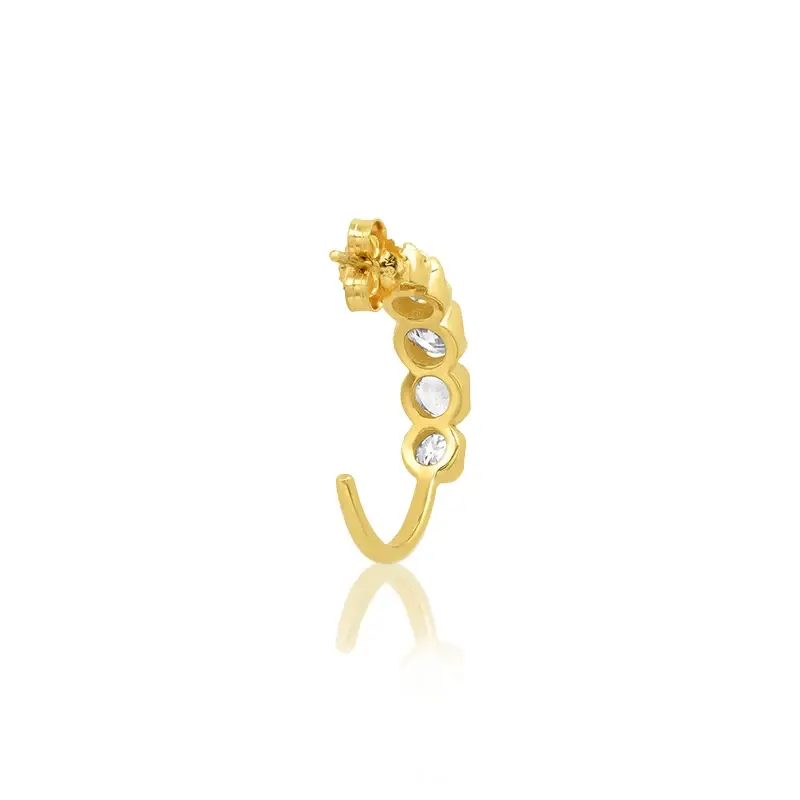 Jennifer Meyer Small Graduated Diamond Hoops | Thumbnail 3 Jennifer Meyer Small Graduated Diamond Hoops | Thumbnail 3