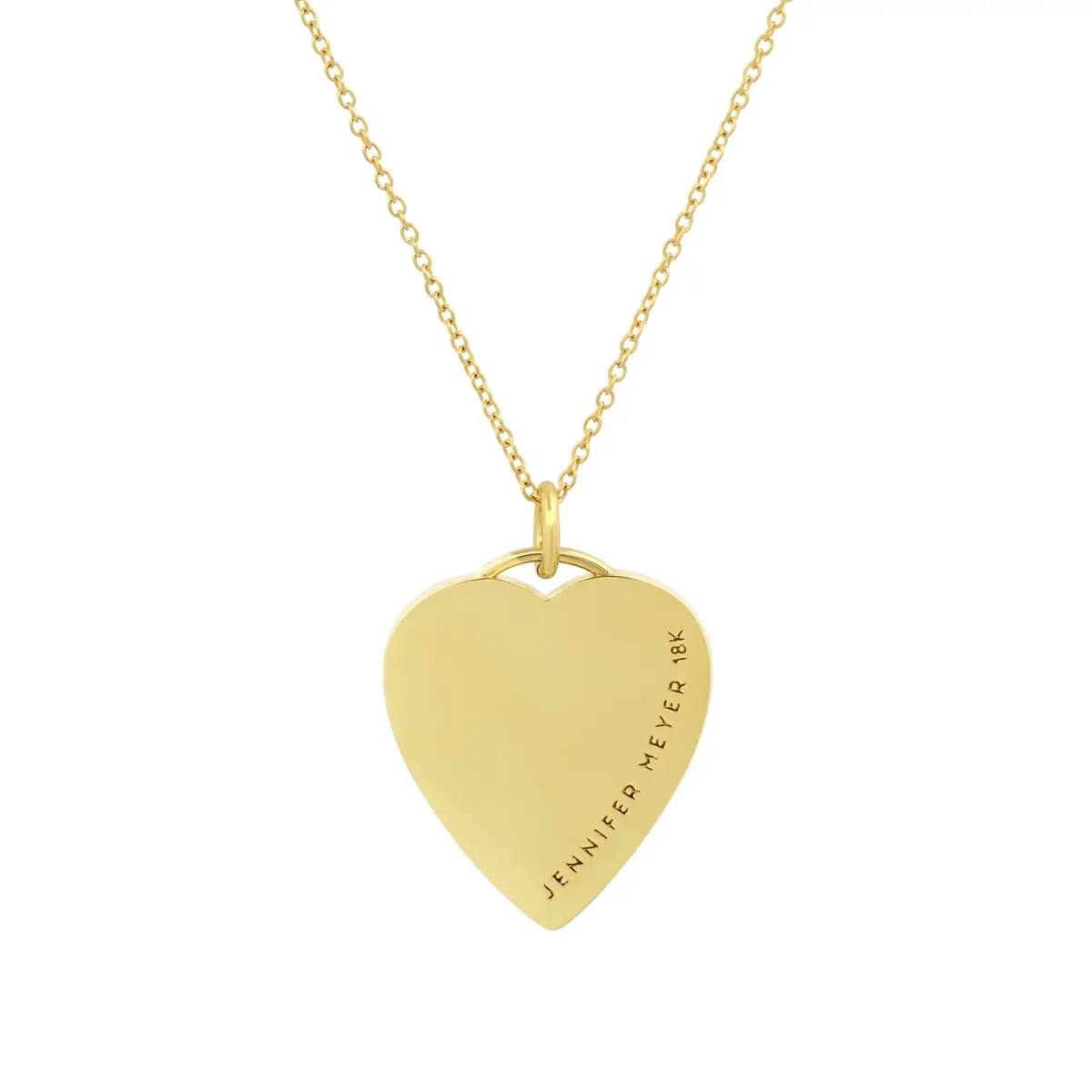 Jennifer Meyer Turquoise Inlay Heart Necklace with Diamonds | Thumbnail 4