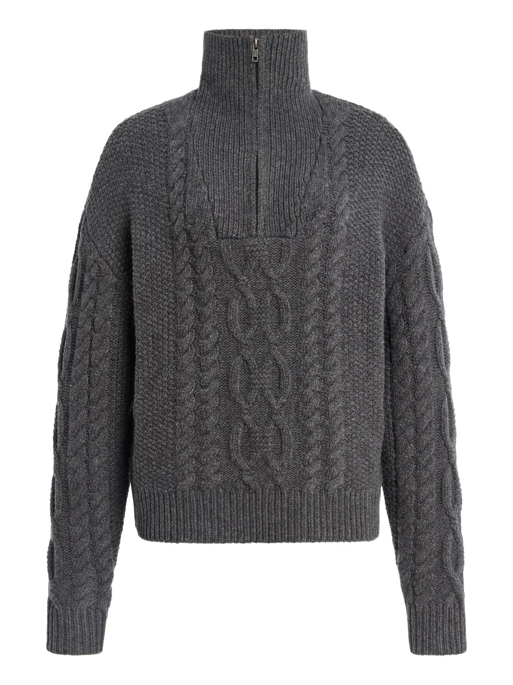 Como Cable-Knit Wool-Cashmere Sweater Como Cable-Knit Wool-Cashmere Sweater