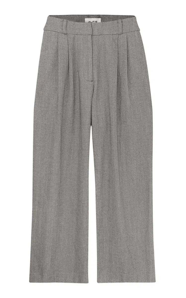 ALFIE Tailored Chevron Cotton Pants