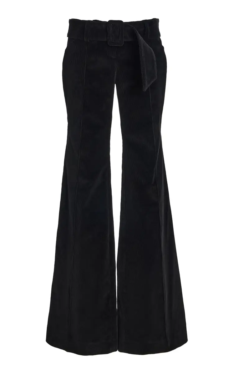 FRANÇOISE Clover Flared Cotton Pants | Image 1 FRANÇOISE Clover Flared Cotton Pants | Image 1