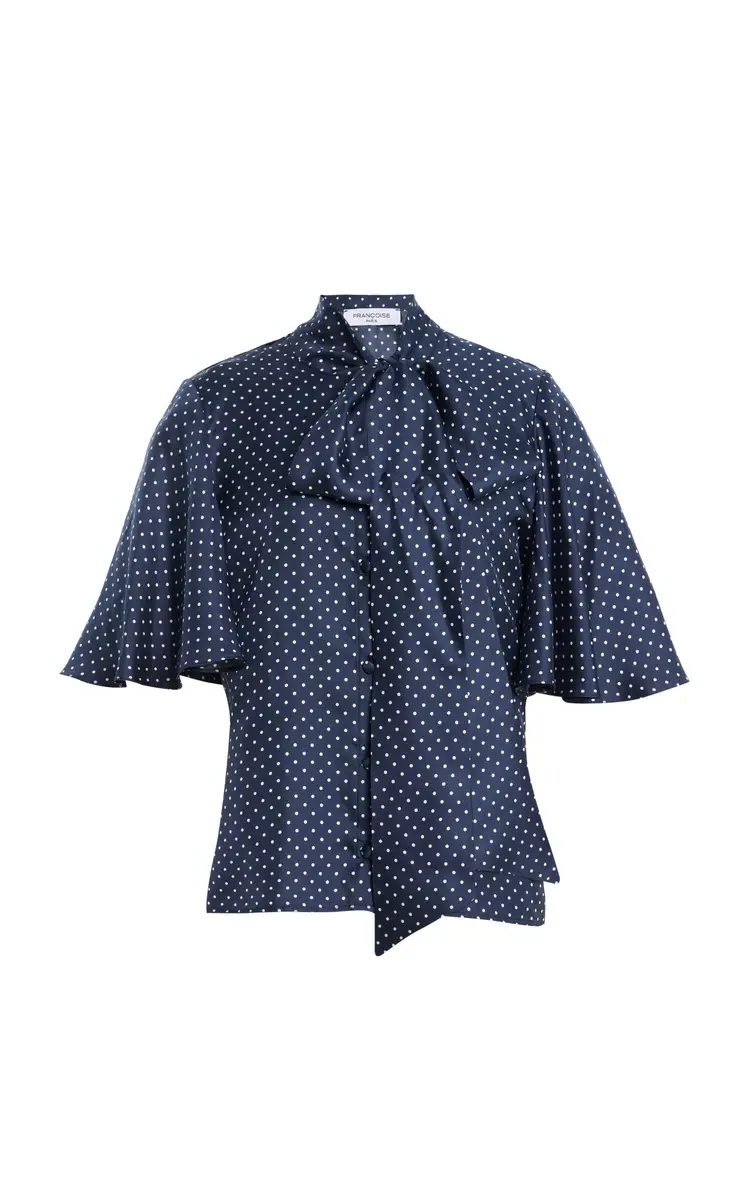 FRANÇOISE Alessa Polka-Dot Silk Top | Thumbnail 8 FRANÇOISE Alessa Polka-Dot Silk Top | Thumbnail 8