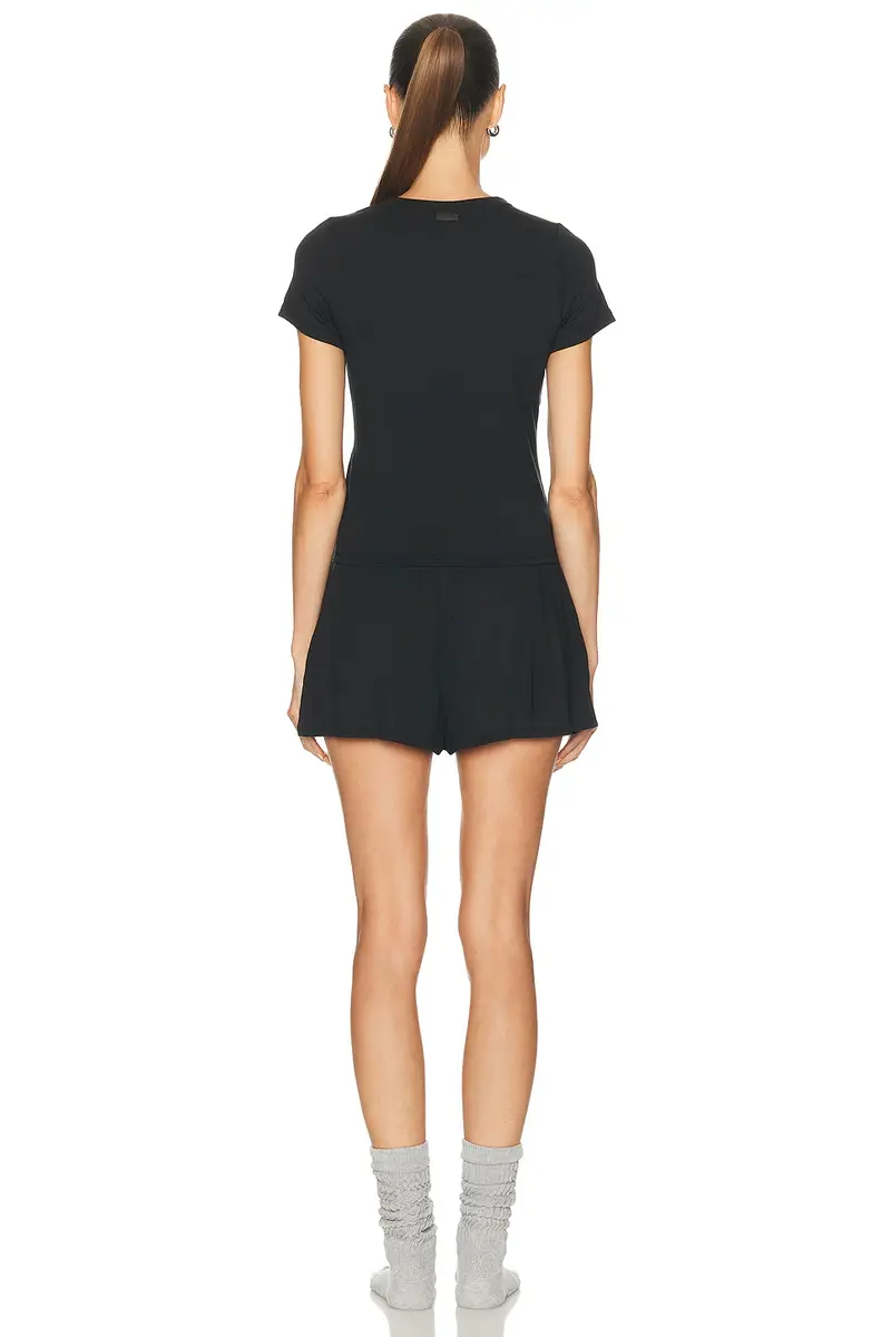 Lunya Soft Modal Rib Tee Short Pajama Set | Thumbnail 3 Lunya Soft Modal Rib Tee Short Pajama Set | Thumbnail 3