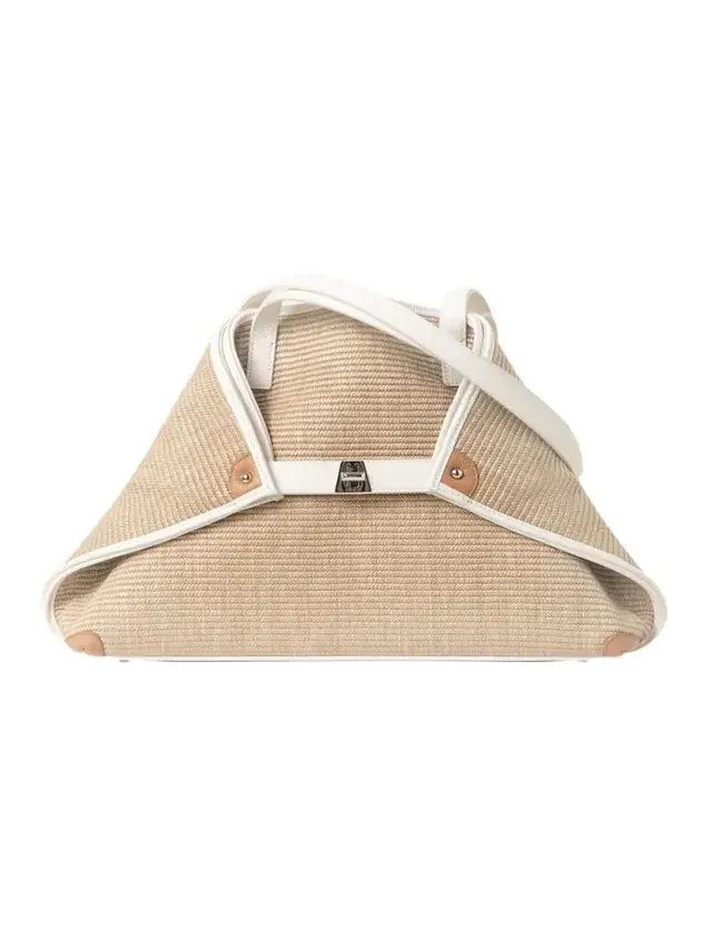 Ai Raffia & Leather Tote Bag Ai Raffia & Leather Tote Bag