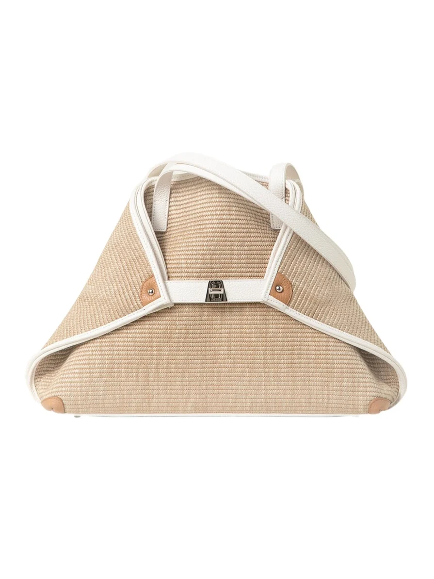Ai Raffia & Leather Tote Bag Ai Raffia & Leather Tote Bag