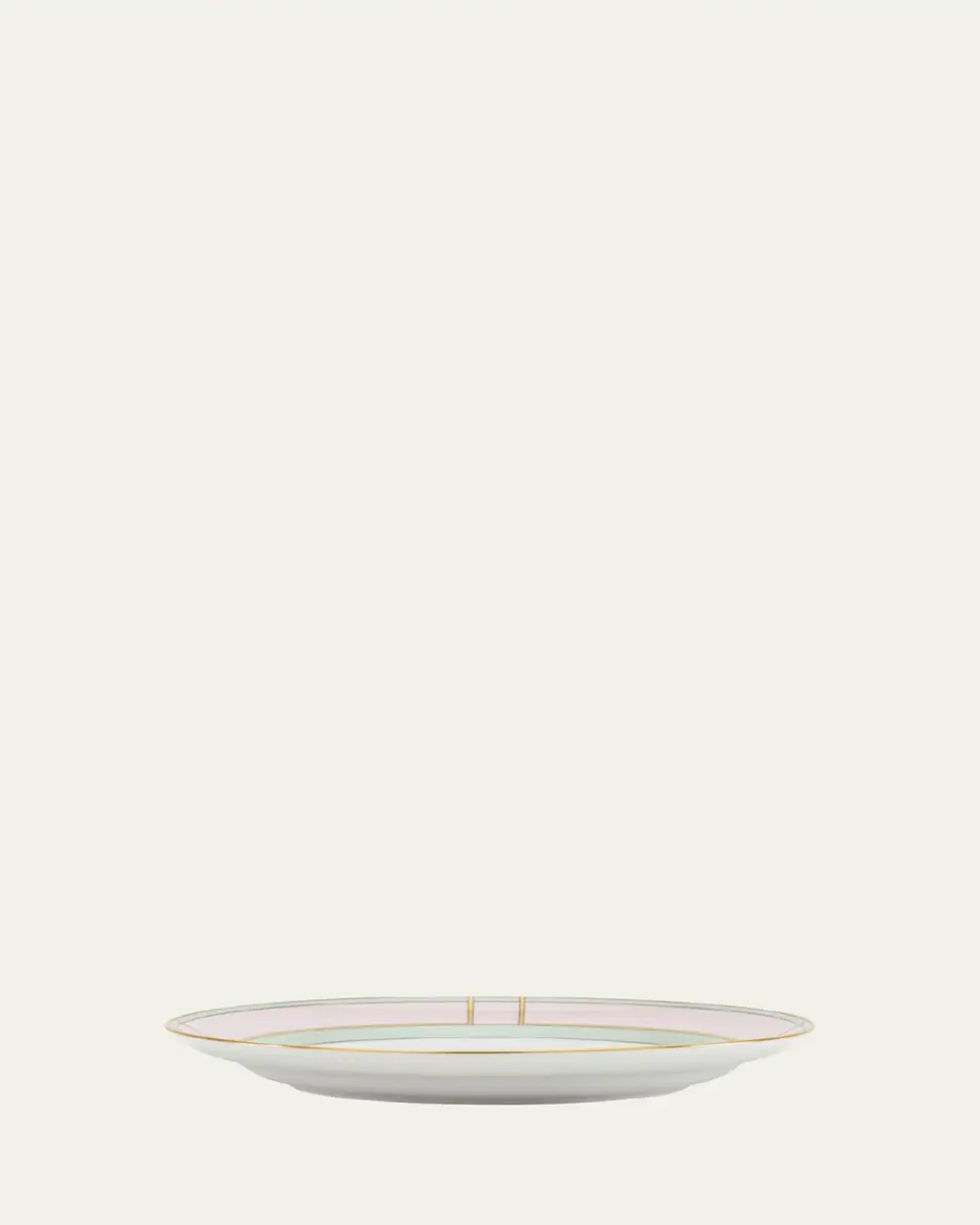 GINORI 1735 Diva Colonna Flat Plate, Rosa | Thumbnail 3