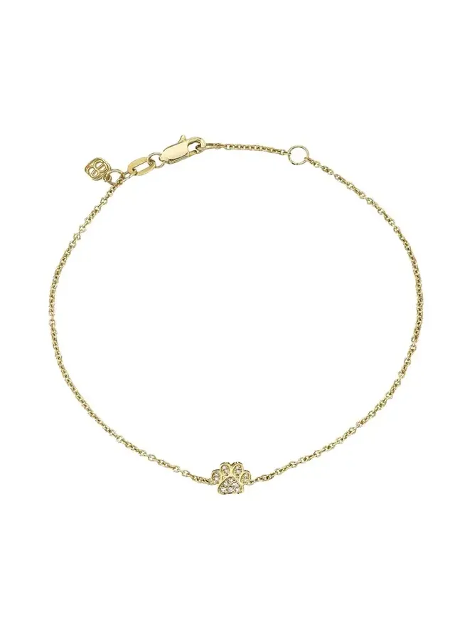 14K Gold Diamond Paw Bracelet 14K Gold Diamond Paw Bracelet