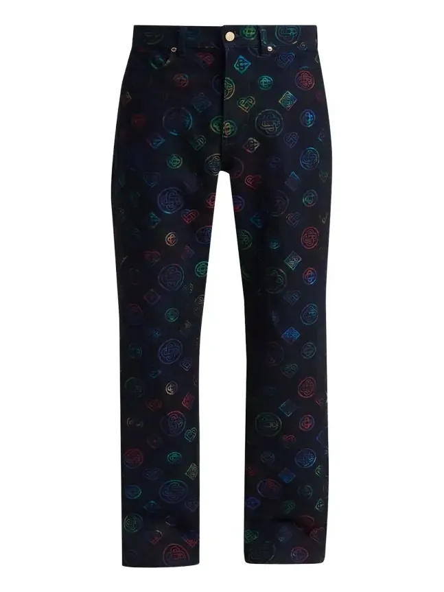 Men's Monogram Straight-Leg Jeans Men's Monogram Straight-Leg Jeans