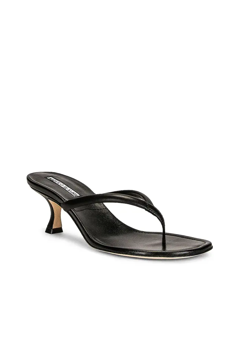 Manolo Blahnik Paterno 50 Leather Sandal | Thumbnail 2