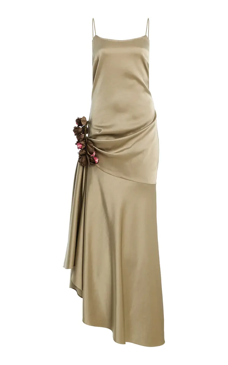 Alejandra Alonso Rojas Exclusive Draped Satin Gown | Image 1 Alejandra Alonso Rojas Exclusive Draped Satin Gown | Image 1
