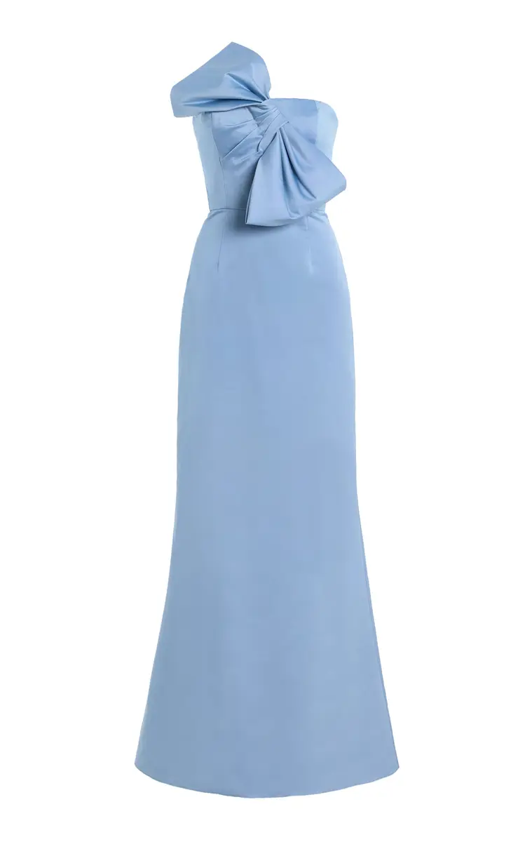 ALEJANDRA ALONSO ROJAS Bow-Detailed Cotton-Silk Gown | Thumbnail 6 ALEJANDRA ALONSO ROJAS Bow-Detailed Cotton-Silk Gown | Thumbnail 6
