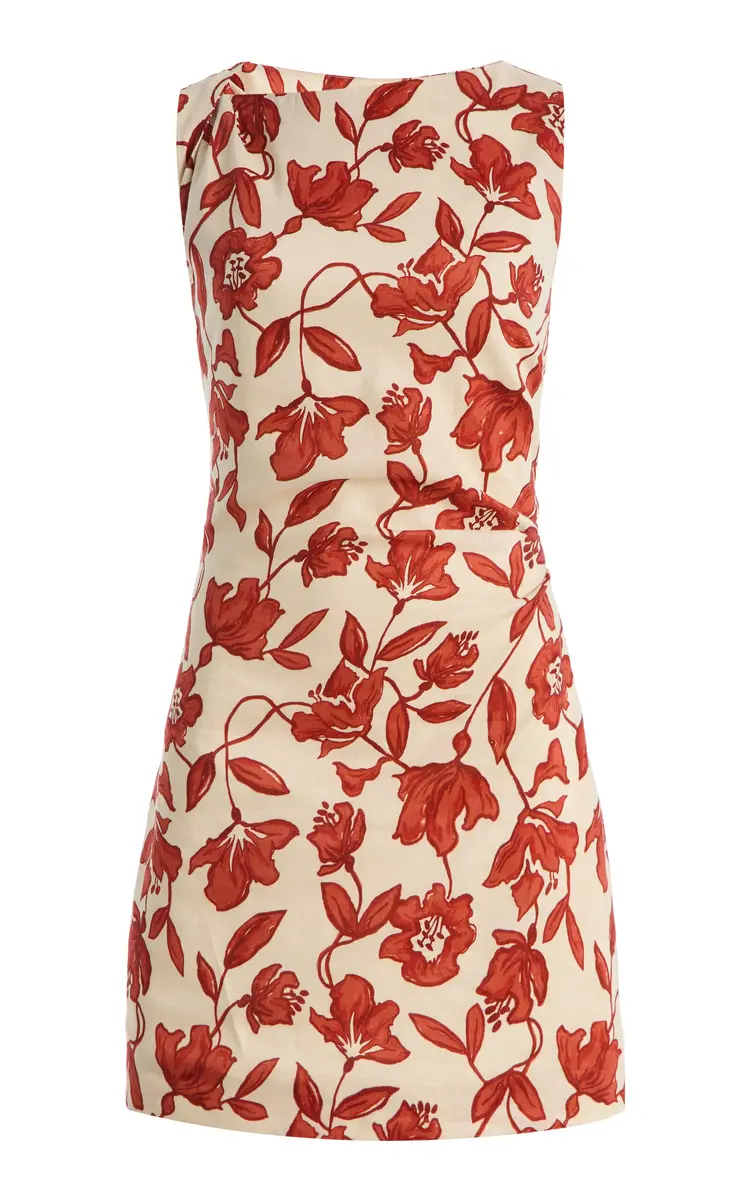 SIR. Chloe Linen-Blend Mini Dress | Thumbnail 6