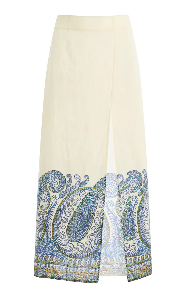Boteh Arcadia Paisley Maxi Skirt W Split | Thumbnail 6 Boteh Arcadia Paisley Maxi Skirt W Split | Thumbnail 6