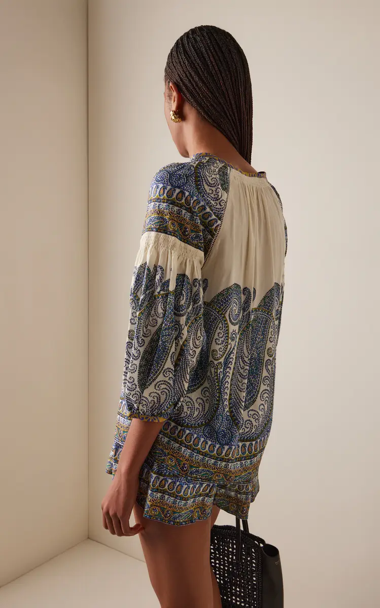 Boteh Arcadia Paisley Smock Blouse | Thumbnail 4 Boteh Arcadia Paisley Smock Blouse | Thumbnail 4