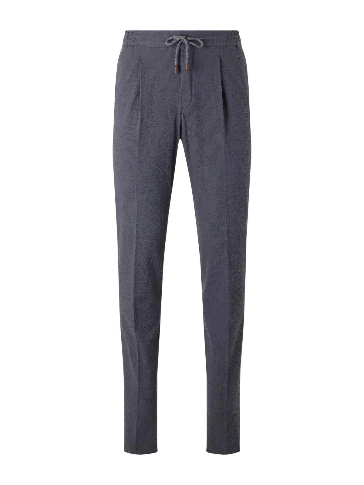 Tapered Cotton-Blend Seersucker Trousers - Men