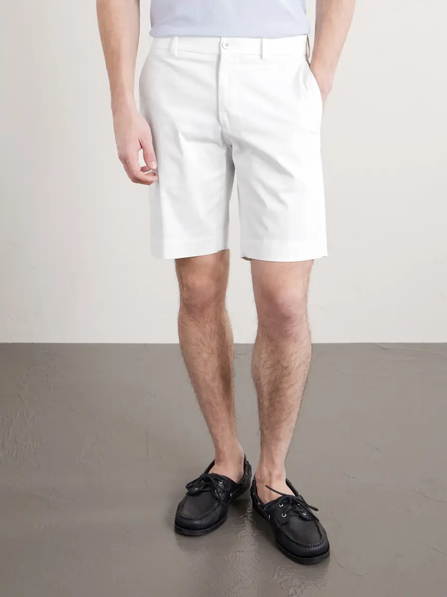 Slowear Slim-Fit Cotton-Blend Gabardine Chino Shorts - Men | Thumbnail 3 Slowear Slim-Fit Cotton-Blend Gabardine Chino Shorts - Men | Thumbnail 3