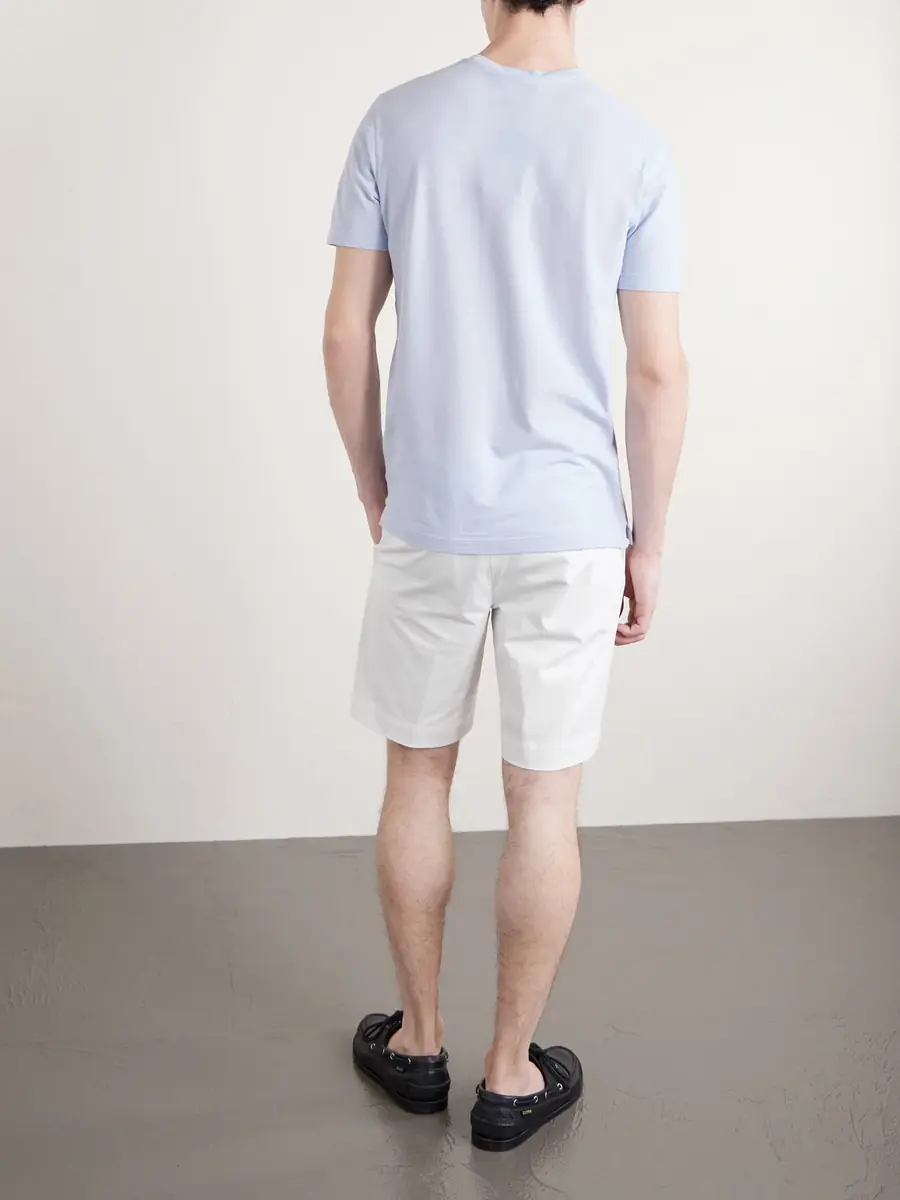 Slowear Slim-Fit Cotton-Blend Gabardine Chino Shorts - Men | Thumbnail 4 Slowear Slim-Fit Cotton-Blend Gabardine Chino Shorts - Men | Thumbnail 4