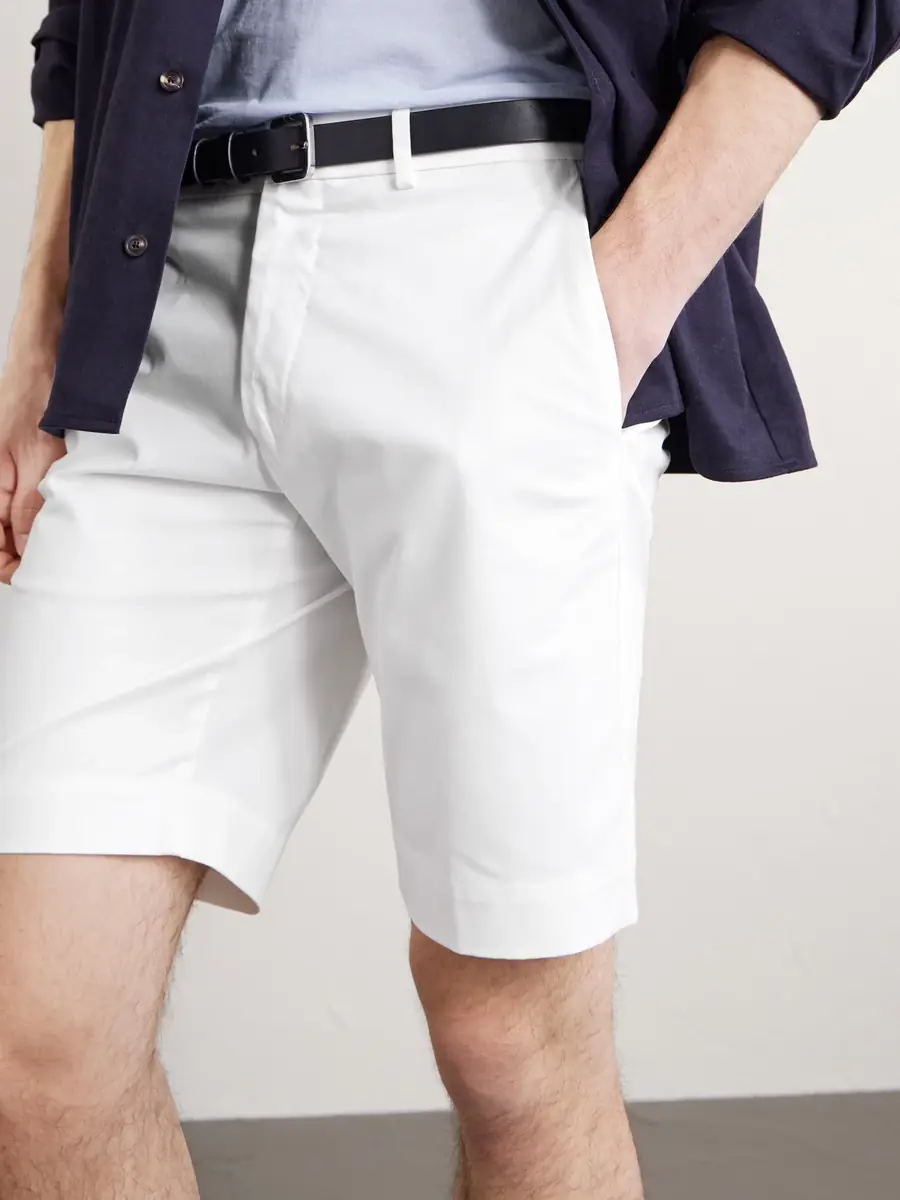Slowear Slim-Fit Cotton-Blend Gabardine Chino Shorts - Men | Thumbnail 6 Slowear Slim-Fit Cotton-Blend Gabardine Chino Shorts - Men | Thumbnail 6