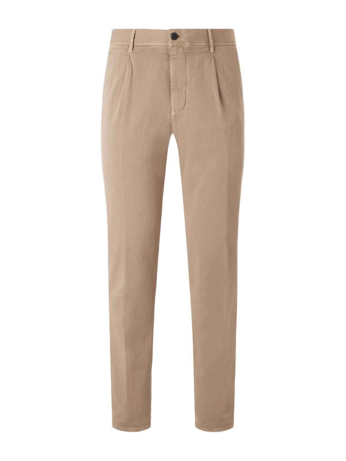 Tapered Pleated Cotton-Blend Gabardine Trousers - Men