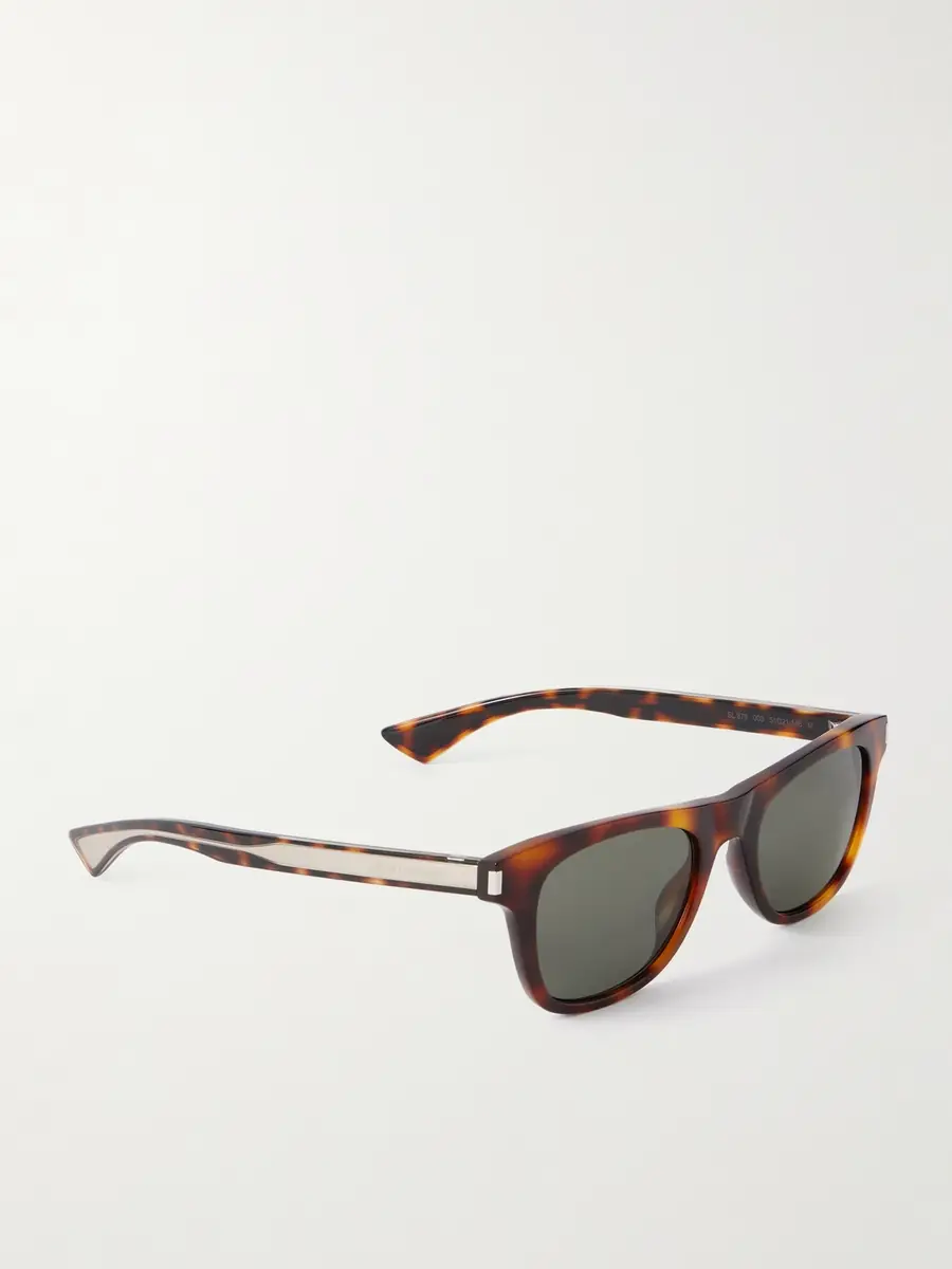 Saint Laurent Square-Frame Tortoiseshell Acetate Sunglasses - Men | Thumbnail 4 Saint Laurent Square-Frame Tortoiseshell Acetate Sunglasses - Men | Thumbnail 4