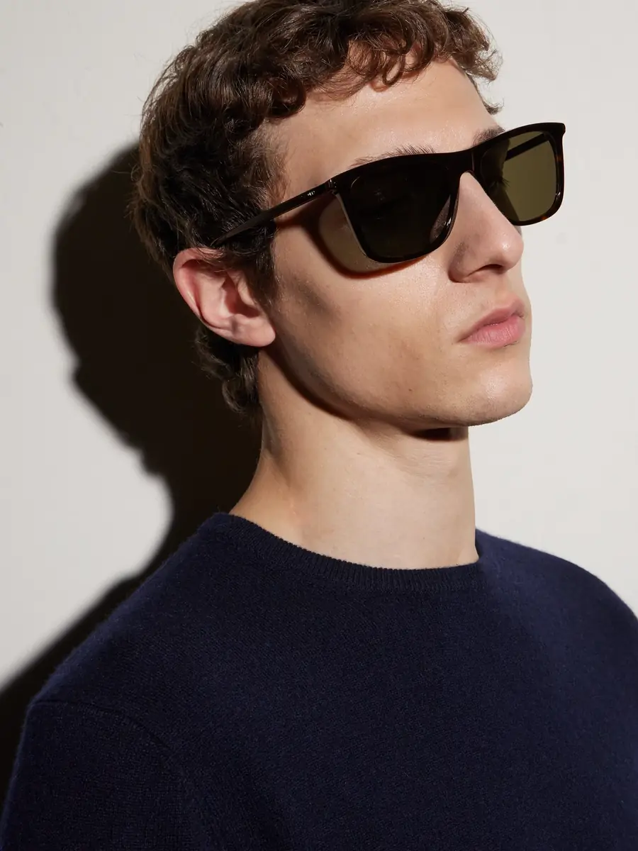 Saint Laurent Square-Frame Tortoiseshell Acetate Sunglasses - Men | Thumbnail 2 Saint Laurent Square-Frame Tortoiseshell Acetate Sunglasses - Men | Thumbnail 2