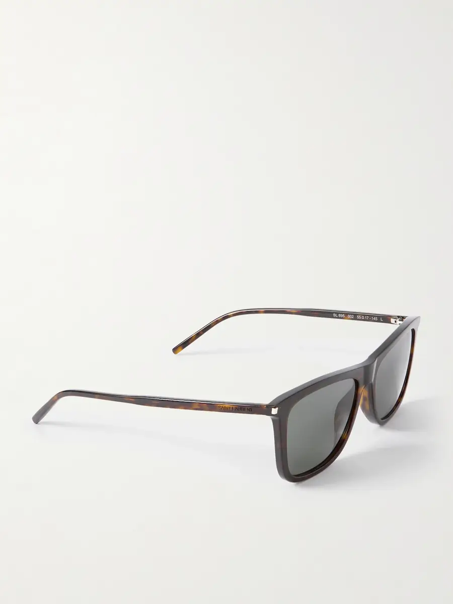 Saint Laurent Square-Frame Tortoiseshell Acetate Sunglasses - Men | Thumbnail 4 Saint Laurent Square-Frame Tortoiseshell Acetate Sunglasses - Men | Thumbnail 4