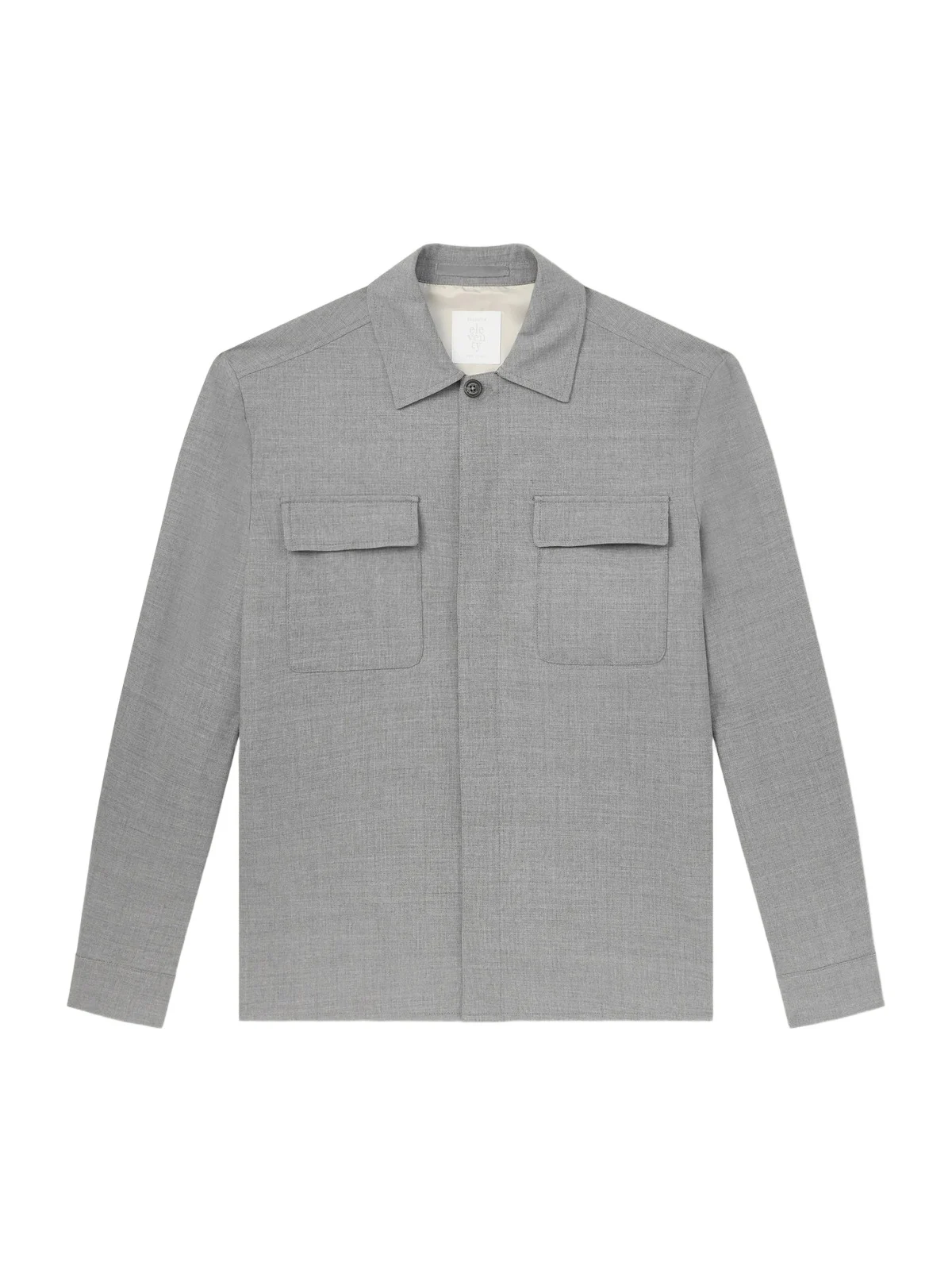 Wool-Blend Flannel Overshirt - Men Wool-Blend Flannel Overshirt - Men