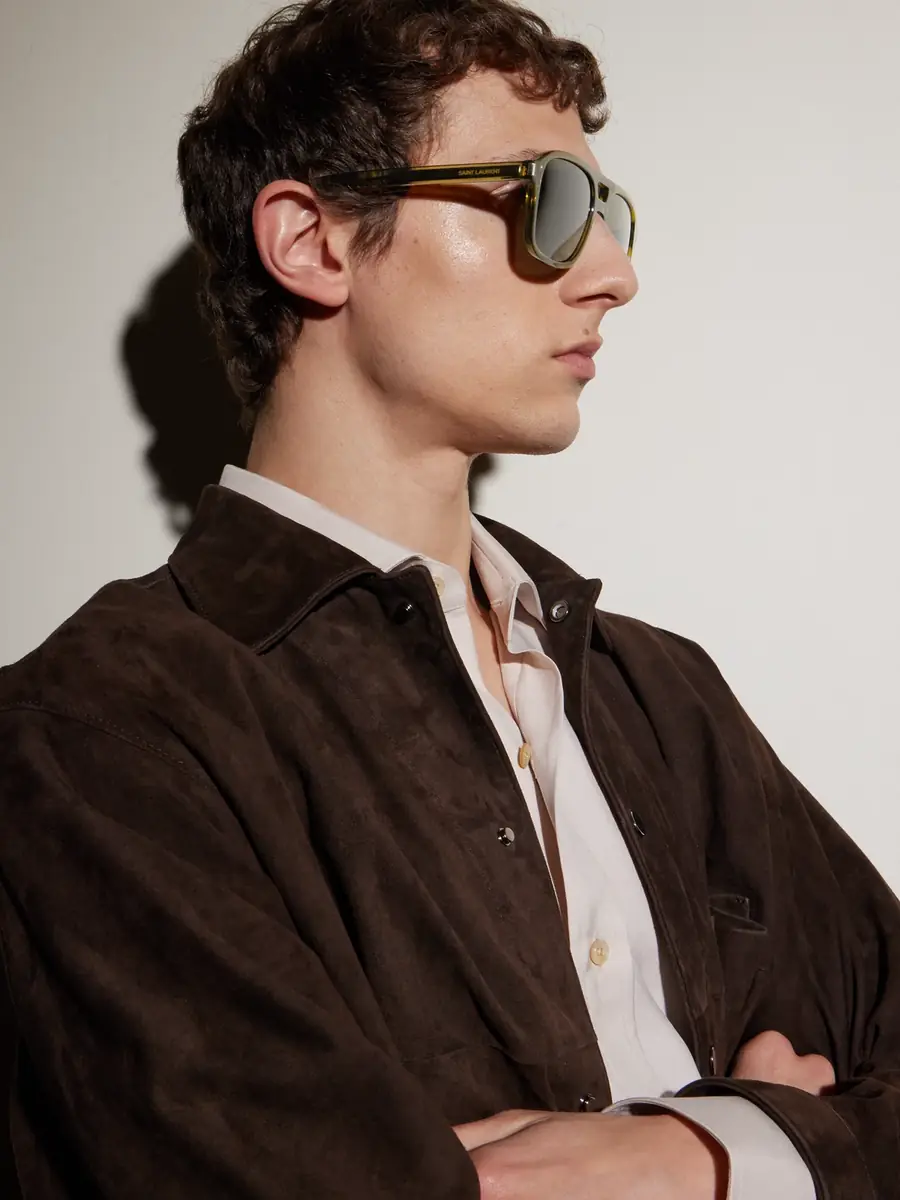 Saint Laurent Aviator-Style Silver-Tone and Acetate Sunglasses - Men | Thumbnail 5 Saint Laurent Aviator-Style Silver-Tone and Acetate Sunglasses - Men | Thumbnail 5