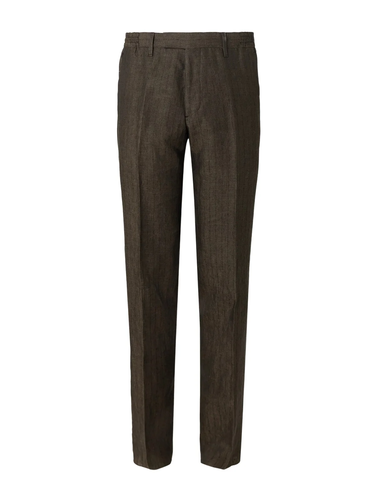 Straight-Leg Striped Linen Suit Trousers - Men Straight-Leg Striped Linen Suit Trousers - Men